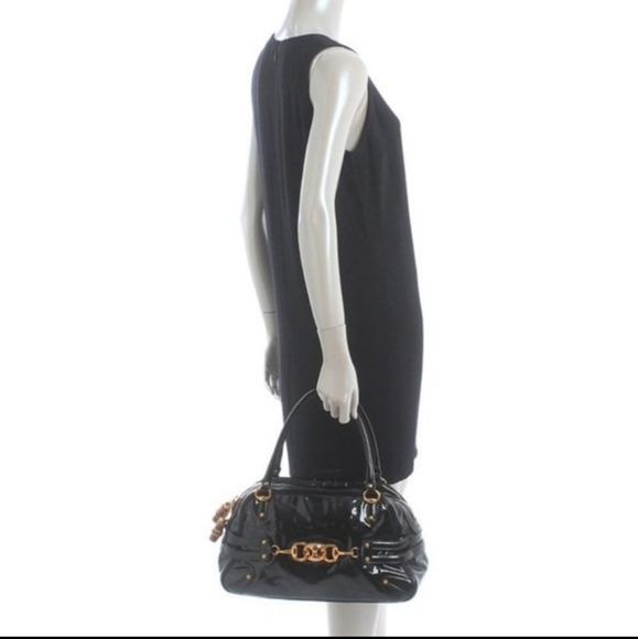 Vintage Gucci wave boston bag in patent leather - Picture 2 of 2